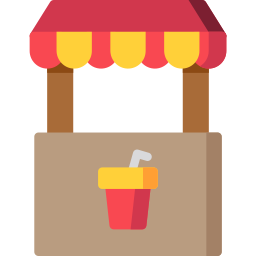 Food stand icon