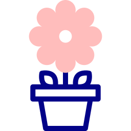 pot de fleur Icône