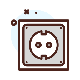 Wall plug icon