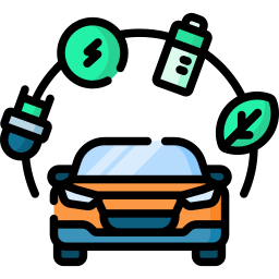 Electric car icon