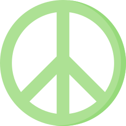 Peace symbol icon