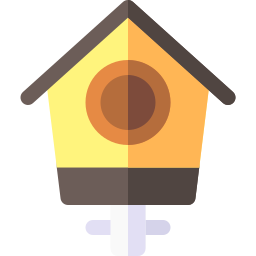 Bird house icon