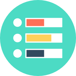 diagramme à bandes Icône