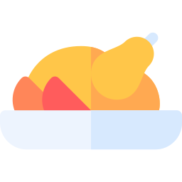 Жареная курица иконка