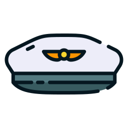 Pilot hat icon