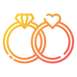 Wedding rings icon