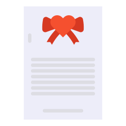 Wedding invitation icon