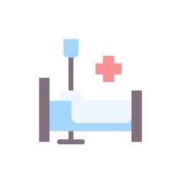 Hospital bed icon