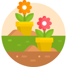 Flower pot icon