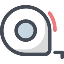 Measuring tape icon