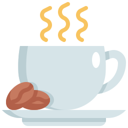 gorąca kawa ikona