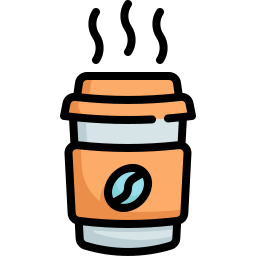 Hot coffee icon