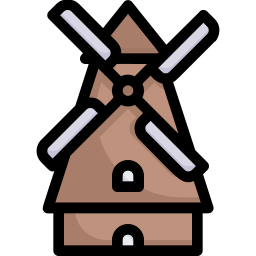 kinderdijk windmühlen icon