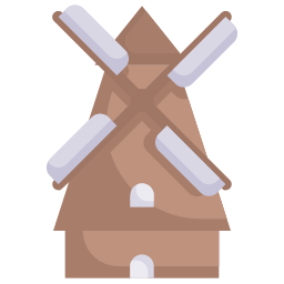 kinderdijk windmühlen icon