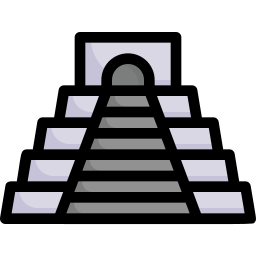 azteekse piramide icoon