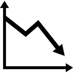 降順グラフィック チャート ライン インターフェイス シンボル icon
