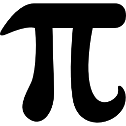 simbolo della costante matematica pi icona