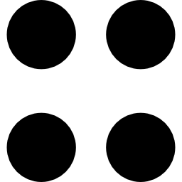 proporción signo matemático de cuatro puntos. icono