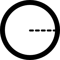 Radius of circle icon
