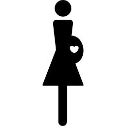 zwangere vrouw icoon