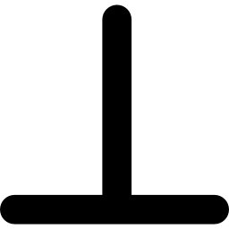 simbolo matematico perpendicolare icona