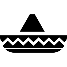 sombrero de jinete típico de méxico icono