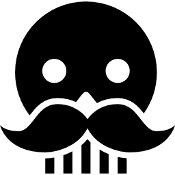 メキシコのお祝いの口ひげのある頭蓋骨 icon