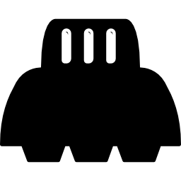 Spacecraft silhouette icon