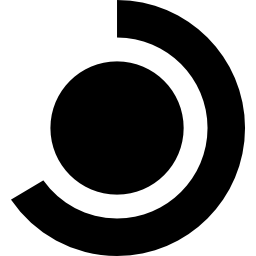 símbolo gráfico circular simple icono