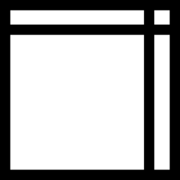 contour de symbole d'interface de disposition carrée Icône