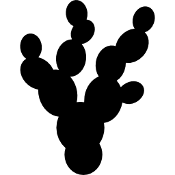 Nopal mexican plant silhouette icon