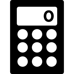 strumento di matematica calcolatrice icona
