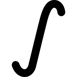 Integral mathematical sign icon