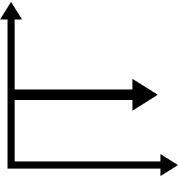 gráfico de flechas icono
