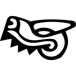 symbole de tête d'animal des cultures antiques du mexique Icône