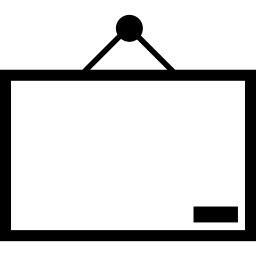 Hanging whiteboard icon