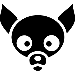 faccia da cane chihuahua icona