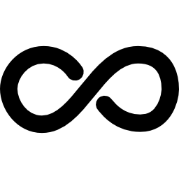 Infinite mathematical symbol icon