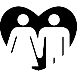 pareja enamorada icono