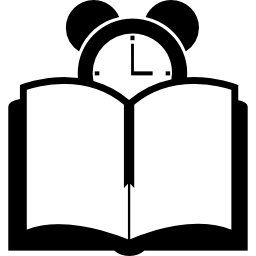 Книга и часы иконка