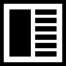 columna con diseño de contenido de filas icono