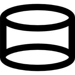forma volumetrica del cilindro icona