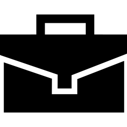 Briefcase of black shape icon
