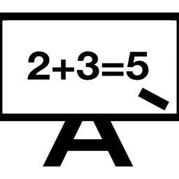 Maths whiteboard icon