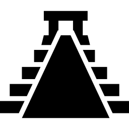 forma de pirâmide do méxico antigo Ícone
