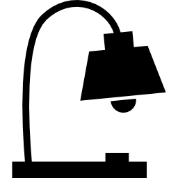 Lamp of desk icon