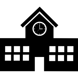 edificio escolar icono