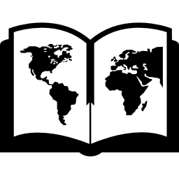 livro de geografia Ícone