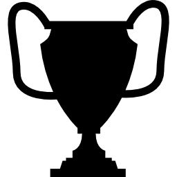 Trophy cup silhouette icon