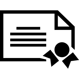 diploma de diseño horizontal icono
